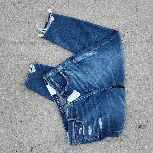 NWT American Eagle 20 Long 35 W High V-Rise Mom Jeans - Picture 5 of 15